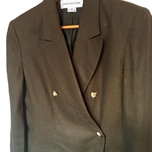 Jones New York | Double Breasted Linen Blazer
